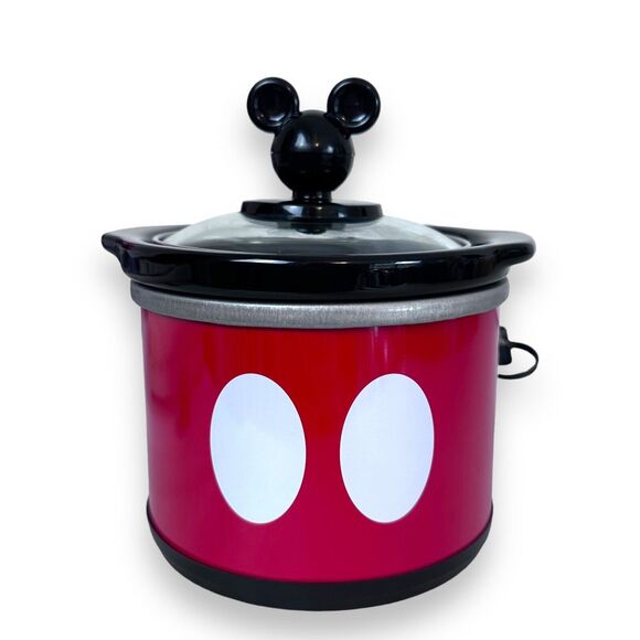 Mickey Mini Mouse Crockpot Dipper Mini Size 20 Oz. Stoneware Icon Ears Disney - Picture 10 of 10